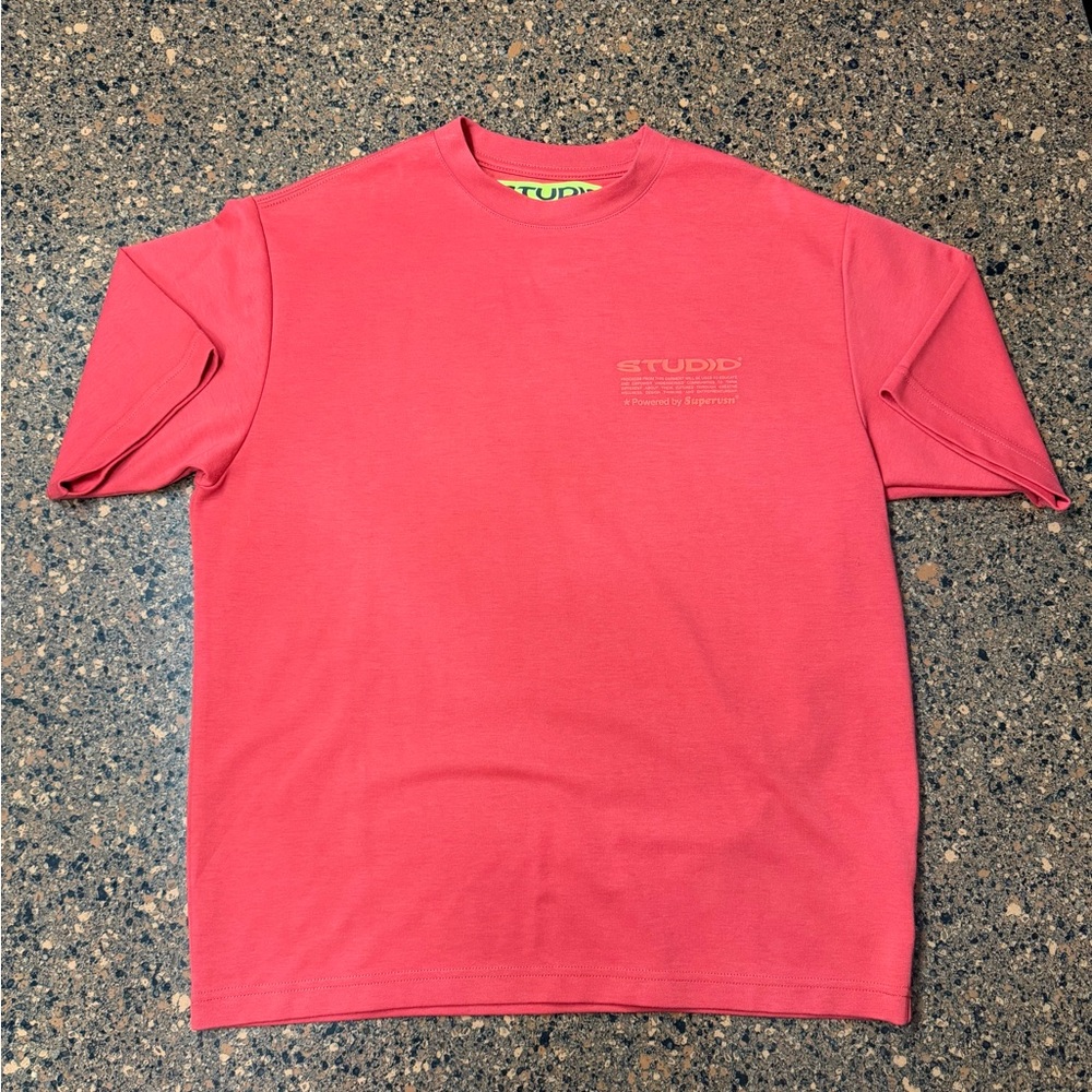 Studio Men's Vibrant Coral Short Sleeve Tee